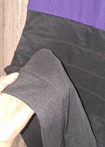 Stylish Purple and Black Dress