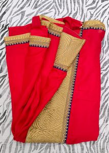 new catalogue red colour saree