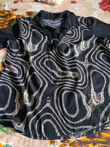 Stylish Black Printed kurta