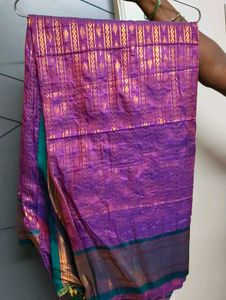 Elegant Purple Banarasi Silk Saree