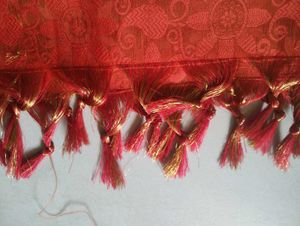 red dupatta/ shawl