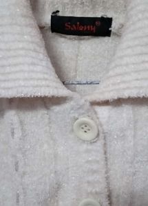 Elegant Cream Knit Cardigan
