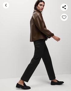 Marks &amp; Spencer Black Straight Trousers