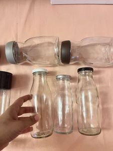 Assorted Glass Jars and Bottles