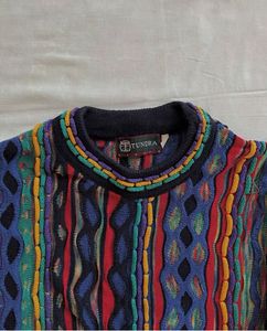 Tundra knit Coogi style sweater