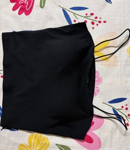 Sleek Black Spaghetti Strap Top