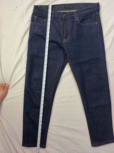 Uniqlo dark blue slim straight fit jeans pant