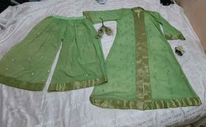 Very Beautiful Party Wear Plazzo With Shrug