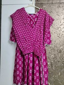 Elegant Floral Print Kurta