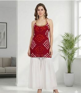 Stylish Bandhani Print Kurta