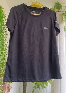 HRX Black Athletic T-Shirt