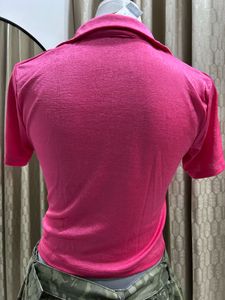 PRIMARK Ruched Button-Down Collared Crop Top