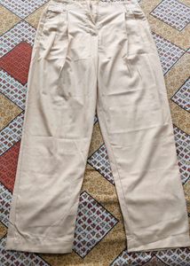 Pleated Wide Leg Trousers