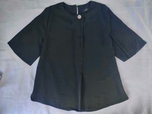 Chic Black Kimono Sleeve Top