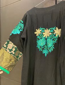 Pure Georgette Embroidered Kirta Set
