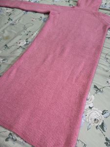 Pink Sweater Dress