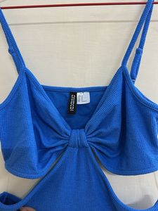 Blue Cutout  Top
