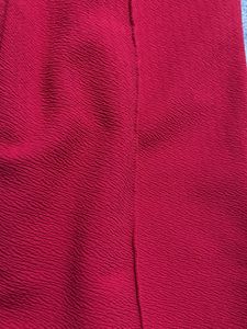 Stylish Magenta Trousers with Gold Buckle