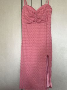 Pink Midi Slip Dress