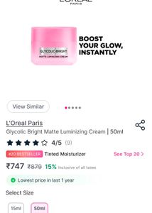 L'Oreal Paris Glycolic-Bright Cream