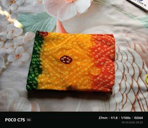 Vibrant Bandhani Saree