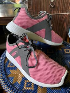 Stylish Pink &amp; Grey Sneakers