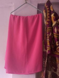 Pink saree