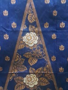 Elegant Blue Floral Saree