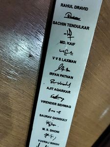 Autographed Bat From HELP-AGE India