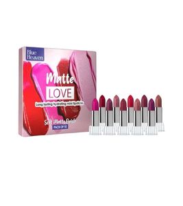 Blue Heaven Matte Love Lipstick Set 10