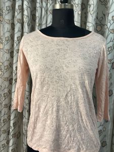 Light Pink 3/4 Sleeve Top