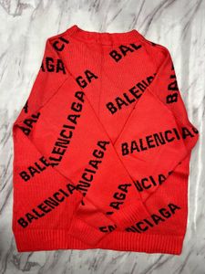 Balenciaga Red Knit Sweater