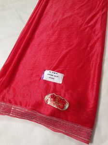Elegant Red Saree - Timeless Grace