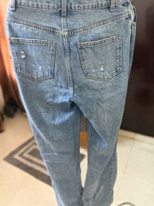 Ripped Flare Jeans