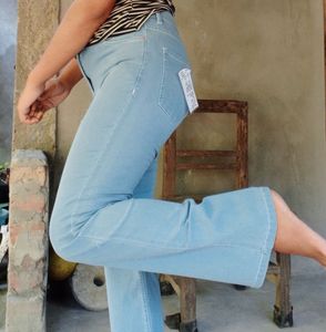 Light Wash Flare Leg Jeans