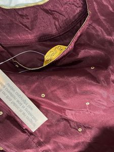 Maroon &amp; Gold Embroidered Lehenga Choli