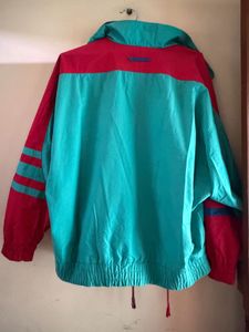 Retro Color Block Windbreaker Jacket