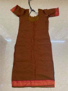 Scallop dual tone mangalagiri kurta