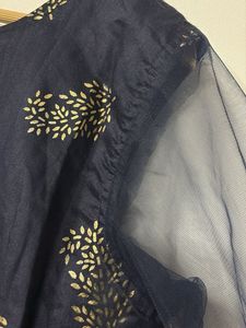Elegant Navy Blue Ethnic Gown