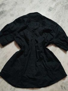 Black Button-Down Shirt