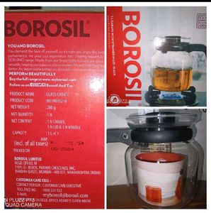 🔀✅ New Borosil 1L Carafe with Strainer