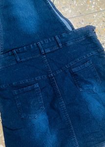 Stylish Denim Pinafore Dress