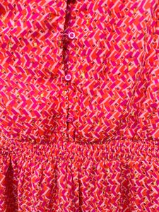 Chic Pink Printed Dress