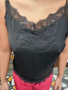 Elegant Black Lace Camisole