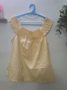 Cute Yellow Striped Top