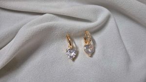 Anti-tarnish Heart Switch Detachable Hoops