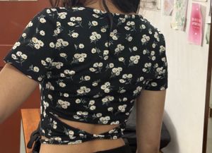 Floral Print Crop Top