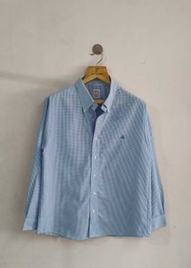 Brooks Brothers Blue Gingham Button-Down Shirt