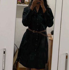 Classic Black Shirt Dress