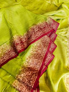 100% Pure Chiffon Silk Banarasi
